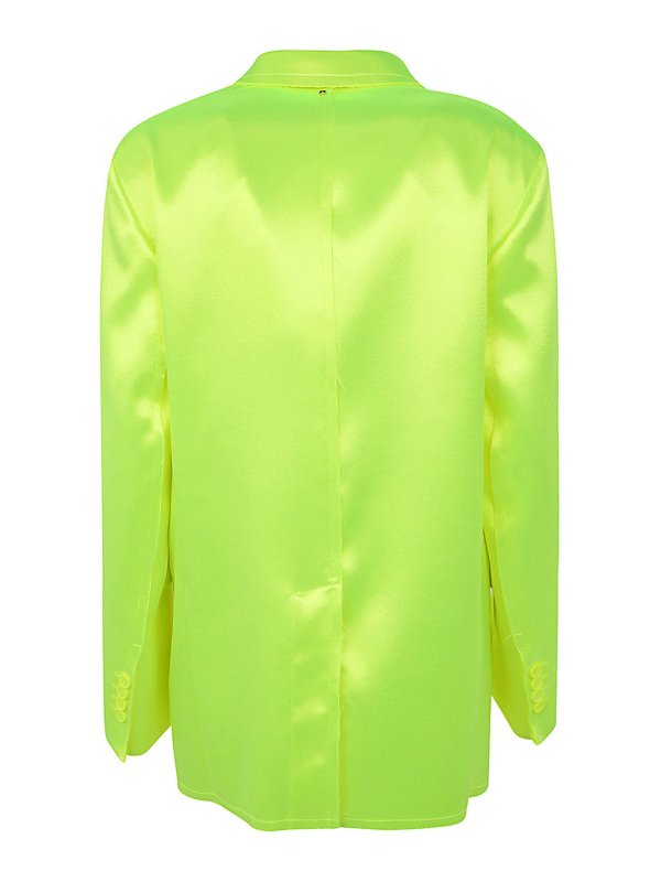 SPORTMAX: long coats online - Oversize fluo jacket