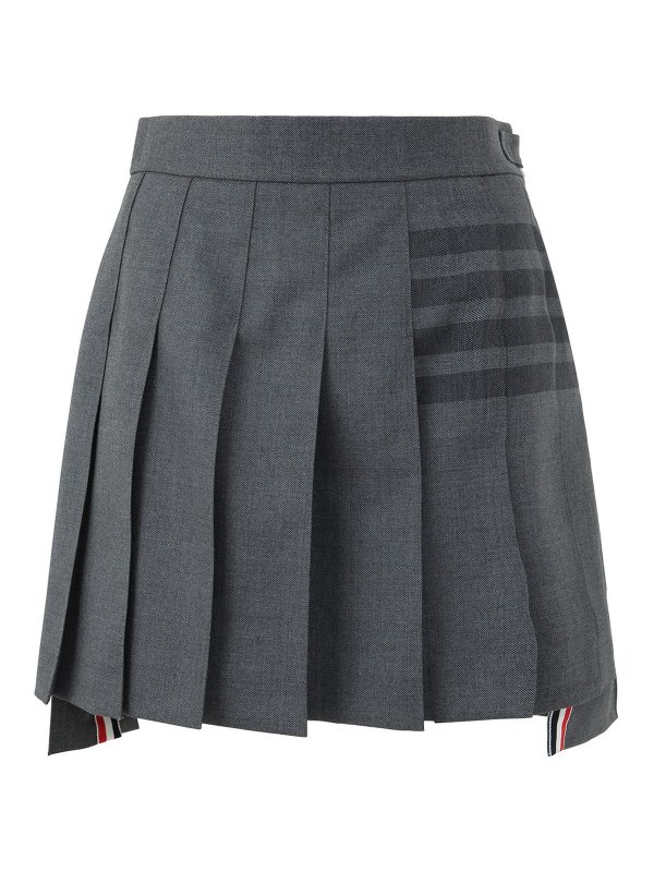 THOM BROWNE: Minifaldas - Minifalda - Gris