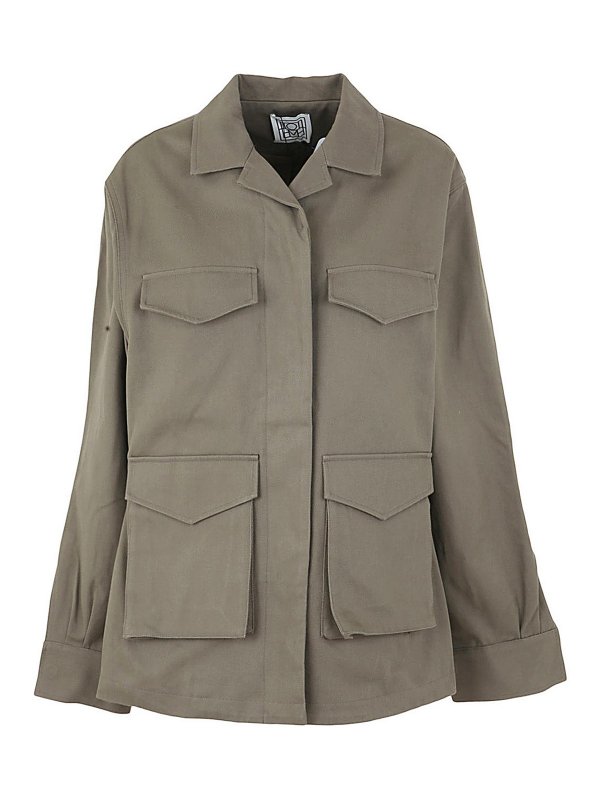 TOTEME: casual jackets - Army jacket with pockets