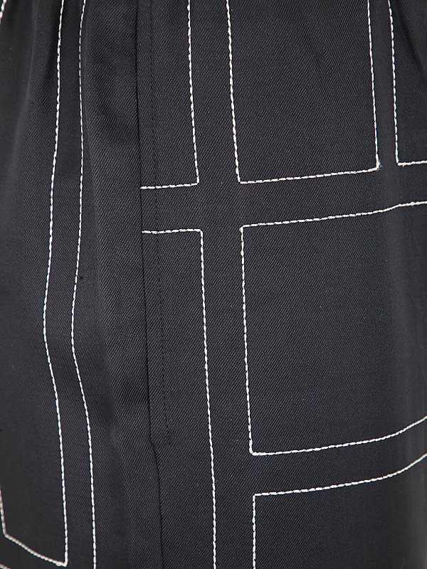 iKRIX TOTEME: pantaloni casual - Pantaloni in seta monogramma