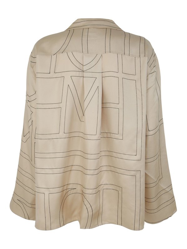 TOTEME: blazers online - Monogram silk blazers