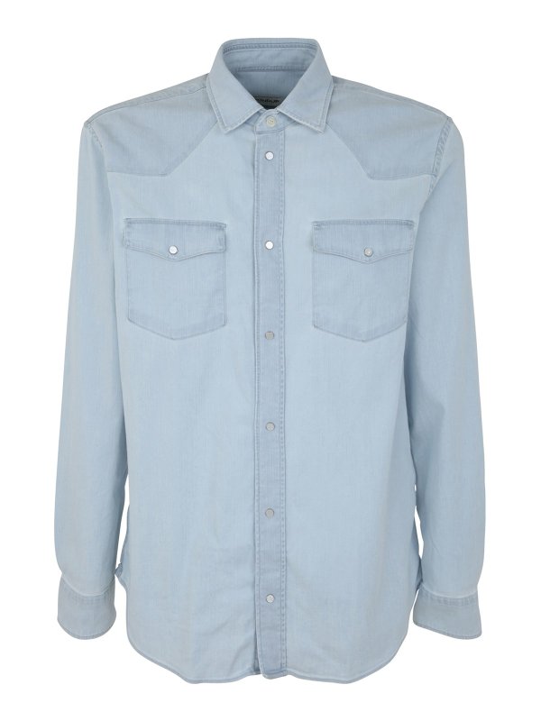 DONDUP: Hemden - Hemd - Helles Jeansblau