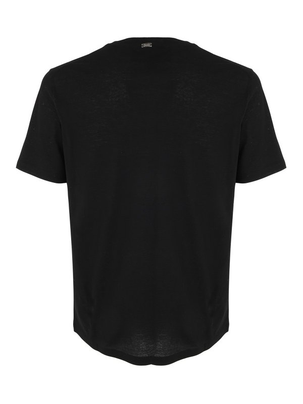 HERNO: T-shirts online - T-Shirt - Schwarz