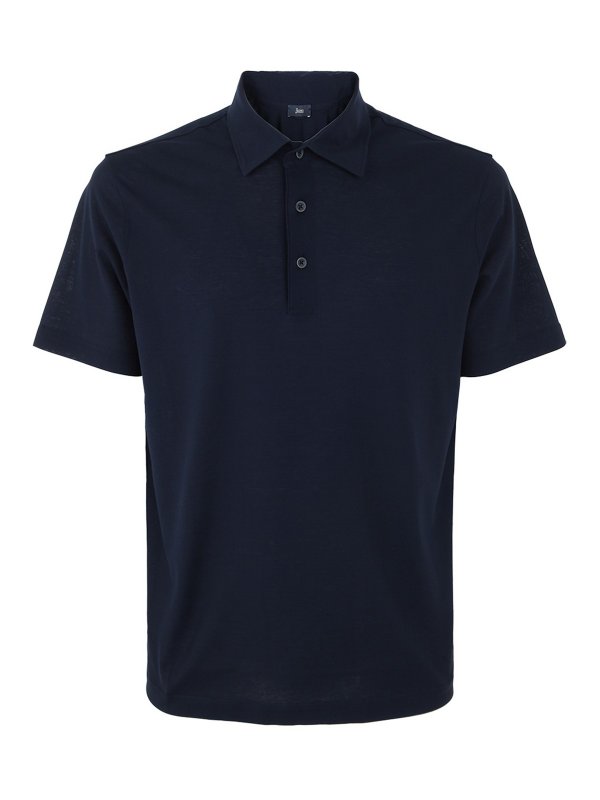 HERNO: Poloshirts - Poloshirt - Blau