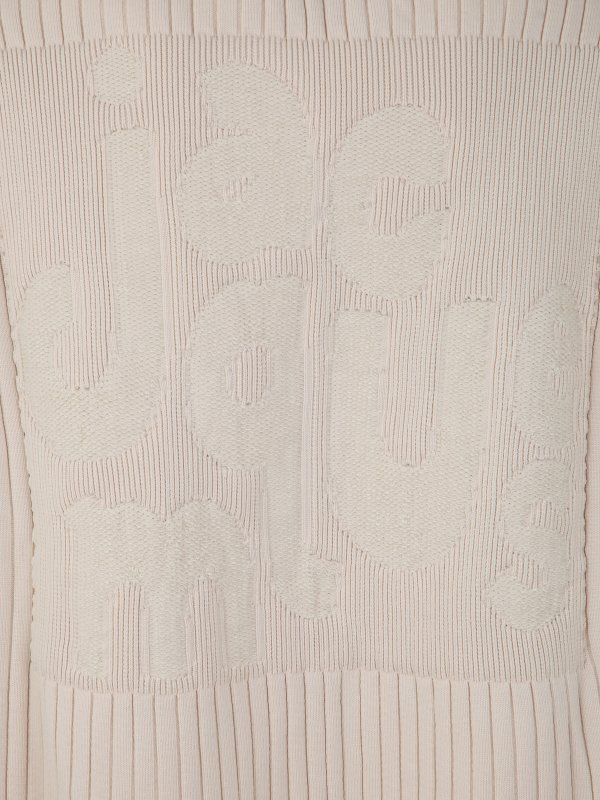 iKRIX JACQUEMUS: Strickpullover mit V-Ausschnitt - V-Pullover - Beige