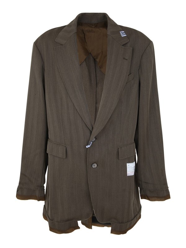 MAISON MIHARA YASUHIRO: Blazer - Blazer - Marrón