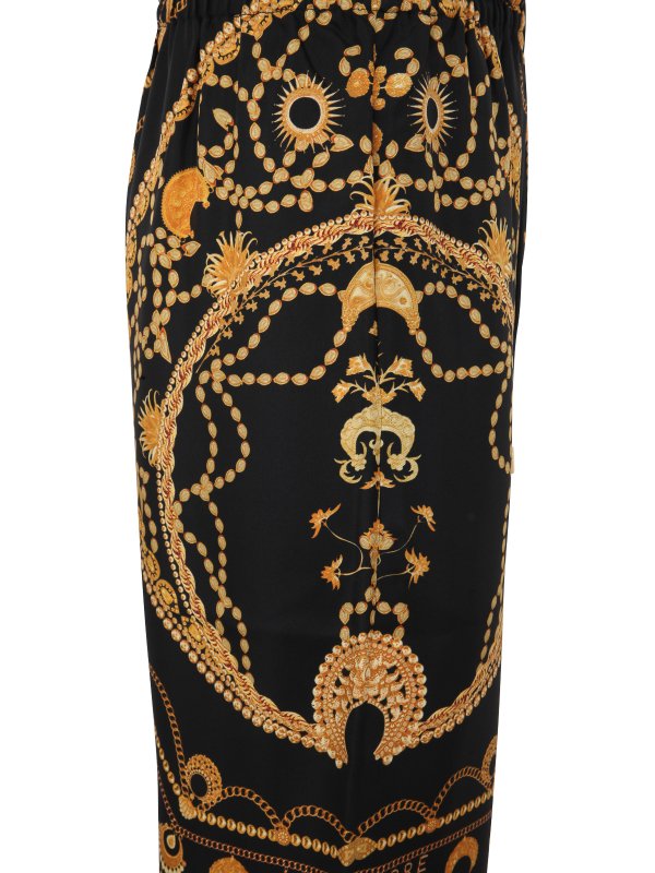 iKRIX MARINE SERRE: Pantalones casual - Ornament Jewelry Pajama - Negro