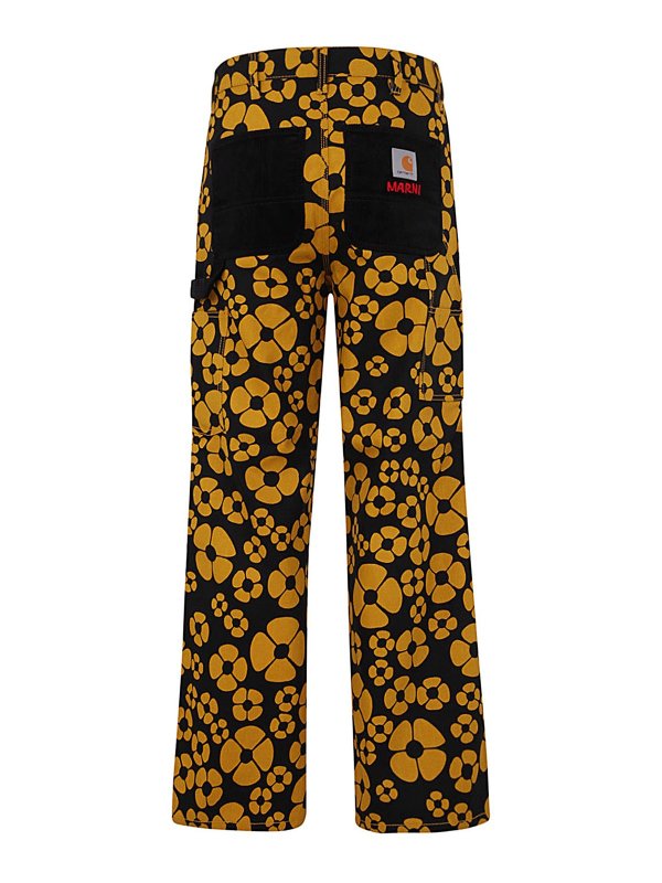 Marni: casual trousers online - All over print casual trousers
