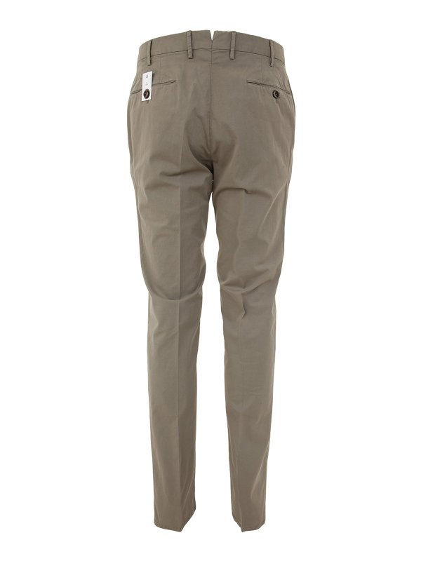 Buy BEIGE PARACHUTE PLEATED KNEE COTTON TROUSERS for Women Online in India