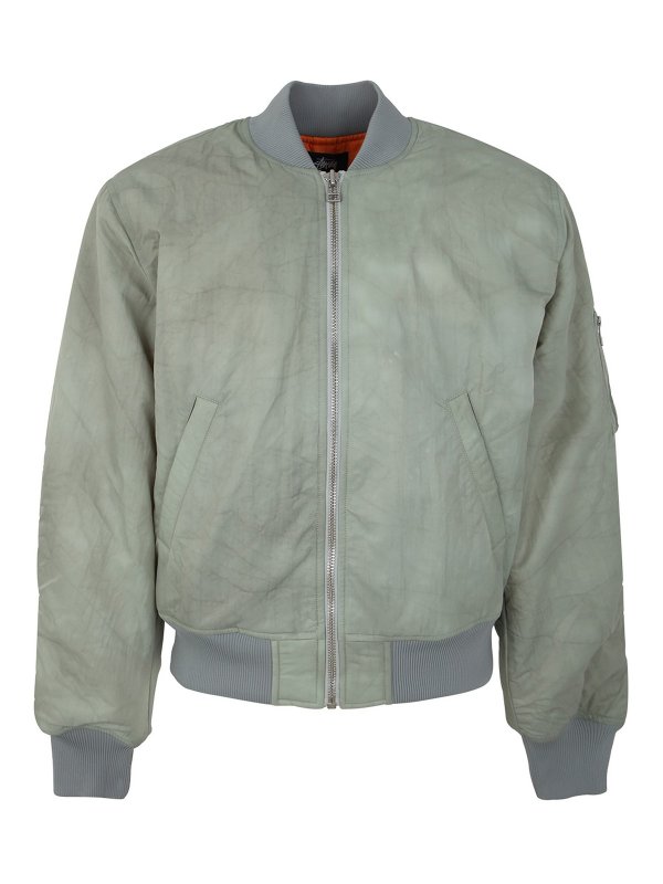 STUSSY: Kurze Daunenjacken - Daunenjacke - Hellgrün
