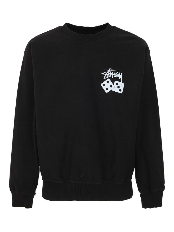 STUSSY: スウェット＆セーター - スウェットシャツ/セーター - 黒