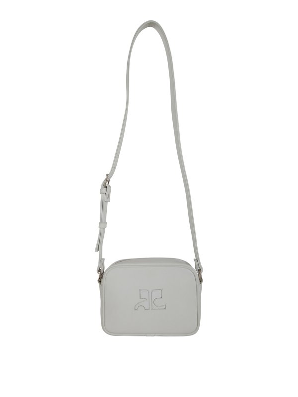 Courreges: cross body bags - Leather camera bag