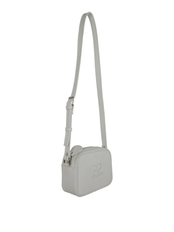 Courreges: cross body bags online - Leather camera bag