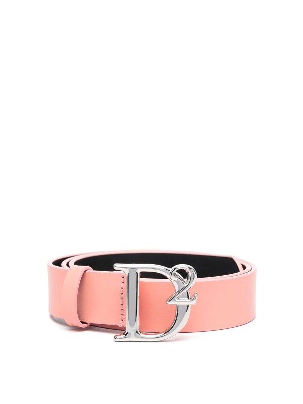 DSQUARED2: belts - Leather logo belt