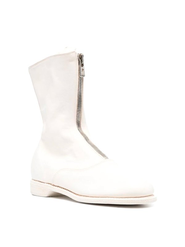 GUIDI: ankle boots online - Leather boot with front zip