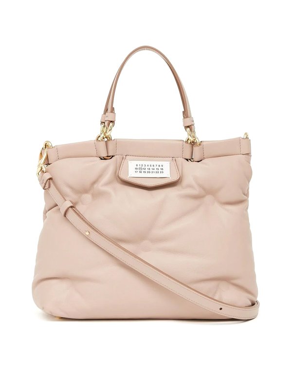 Maison Margiela: totes bags - Glam slam leather small bag