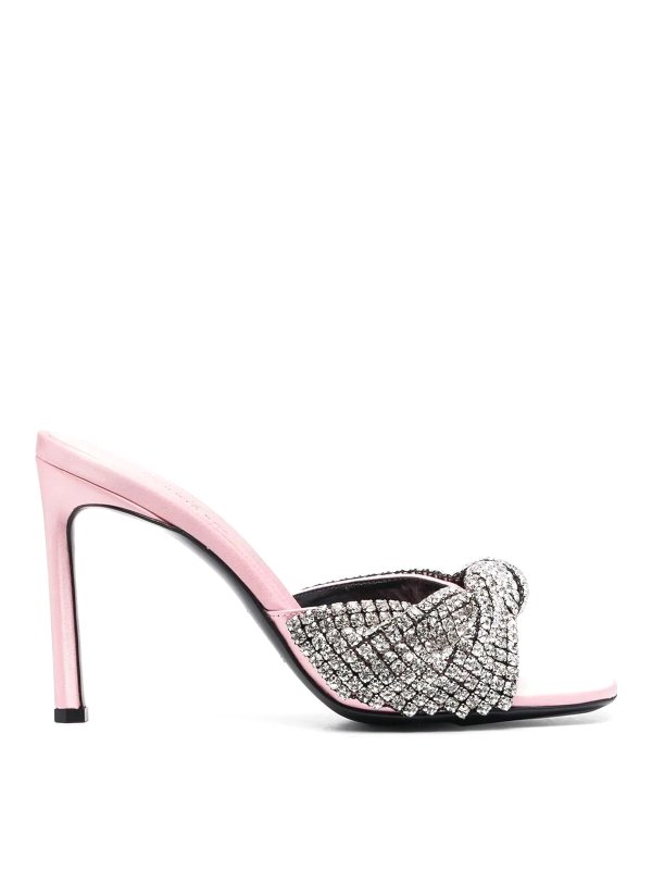 SERGIO ROSSI: sandals - Sandals with rhinestones