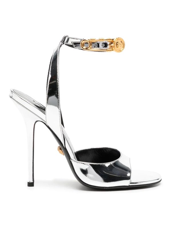 VERSACE: sandals - Laminated high sandals