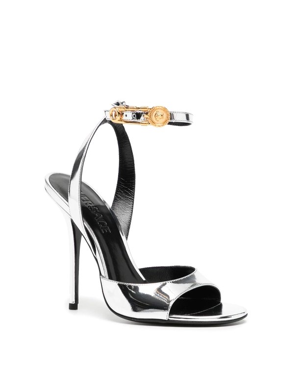 VERSACE: sandals online - Laminated high sandals