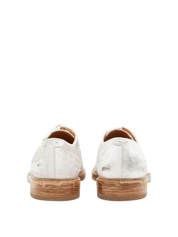 The Best Shops Maison Margiela: レースアップシューズ - 編み上げ靴 - ライトグレー