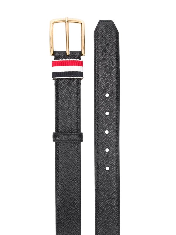 THOM BROWNE: belts online - Grain leather belt