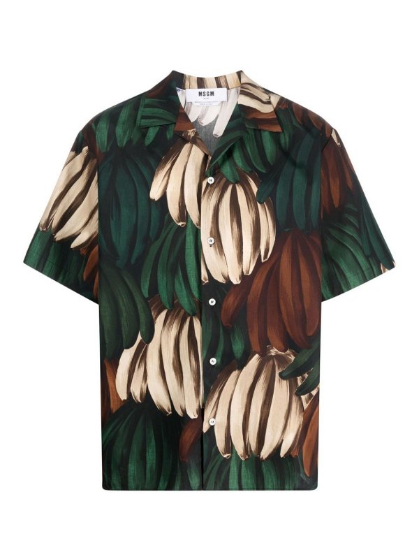 m.s.g.m.: shirts - Banana-print shirt