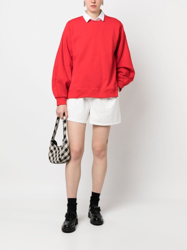 KENZO: shorts online - Broderie anglaise cotton shorts