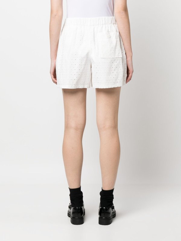 Broderie anglaise cotton shorts shop online: KENZO