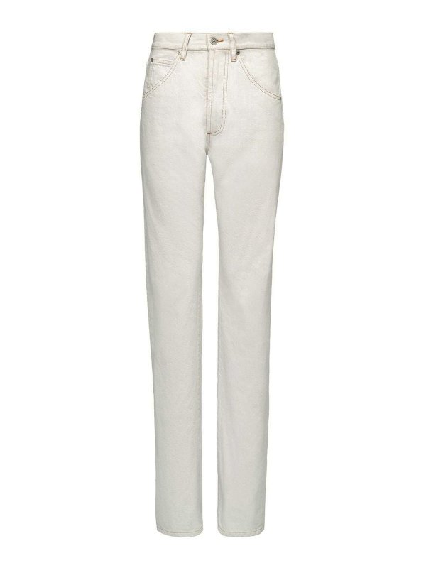 Maison Margiela: straight leg jeans - High-waisted straight-leg jeans