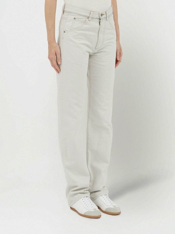 High-waisted straight-leg jeans shop online: Maison Margiela