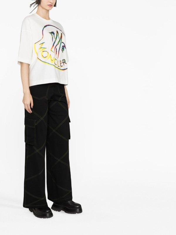 MONCLER: Tシャツ online - Tシャツ - マルチカラー