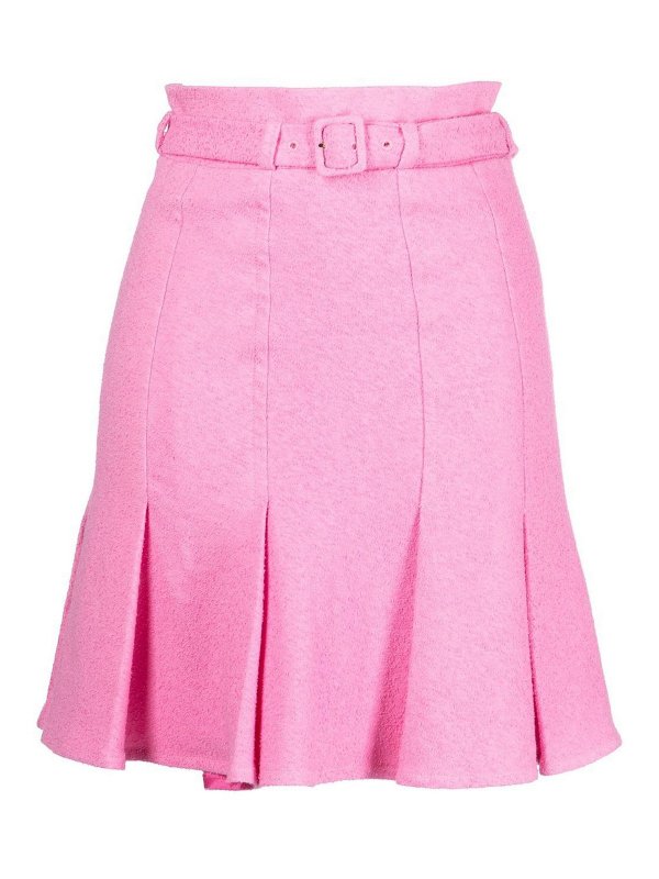 PATOU: Knee length skirts & Midi - Belted high-waisted skirt