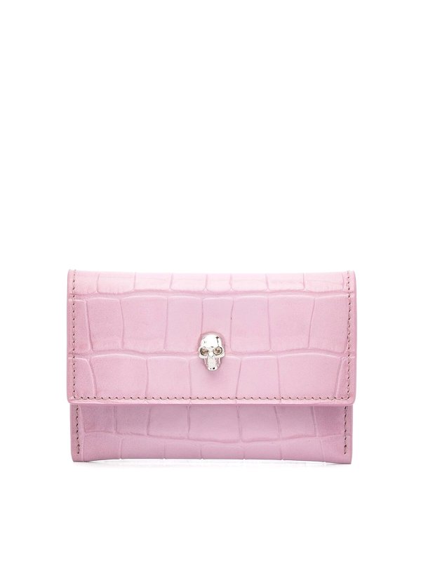 ALEXANDER MCQUEEN: 財布＆ポーチ - 財布 - ピンク