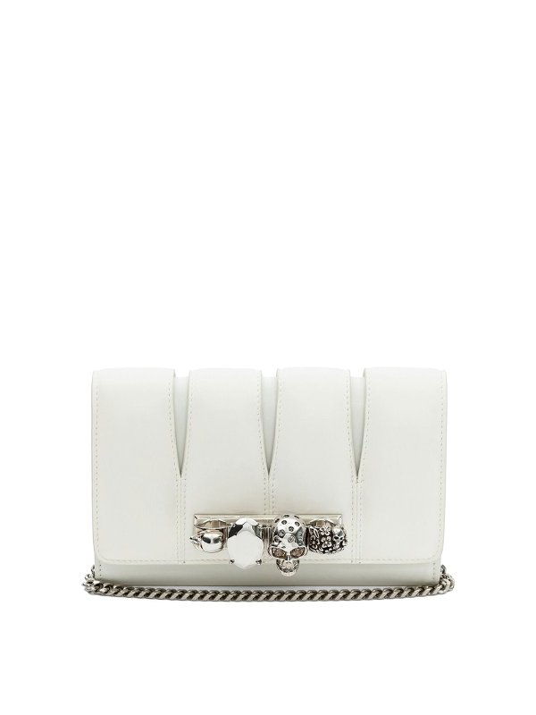 ALEXANDER MCQUEEN: ショルダーバッグ - ショルダーバッグ - 白