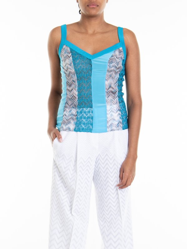 iKRIX MISSONI: トップス＆タンクトップ - トップ/タンクトップ - ライトブルー