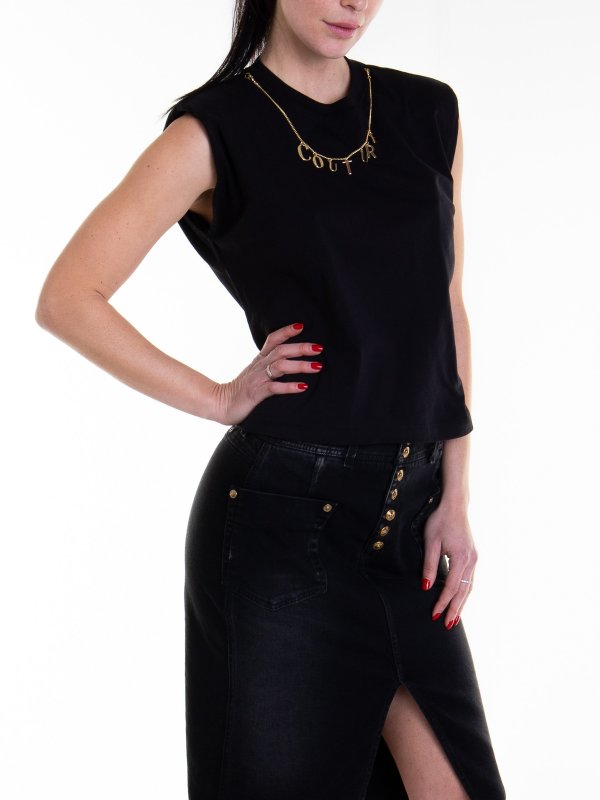 iKRIX Versace Jeans Couture: トップス＆タンクトップ - トップ/タンクトップ - 黒