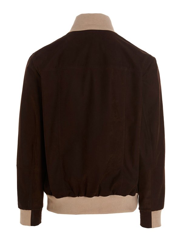 BRUNELLO CUCINELLI: casual jackets online - Suede bomber jacket
