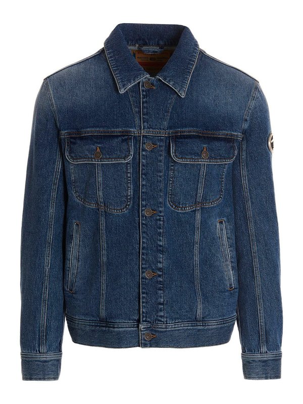 DIESEL: Jeansjacken - Jeansjacke - Blau