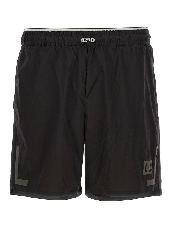 DOLCE & GABBANA: 水着 - スイムショーツ/スイムトランクス - 黒