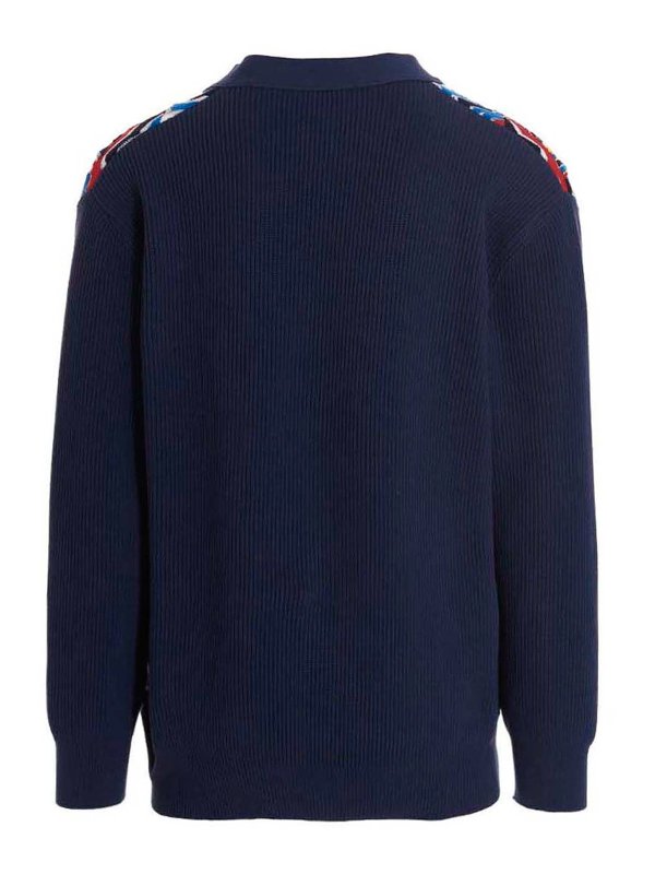 MISSONI: cardigans online - Cotton cardigan with zigzag pattern