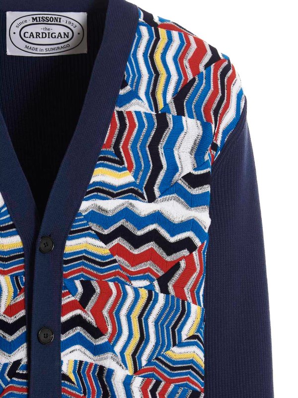 iKRIX MISSONI: cardigans - Cotton cardigan with zigzag pattern