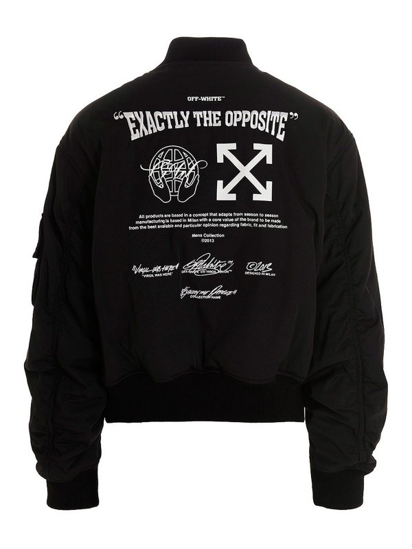 OFF-WHITE: bombers online - Exact bomber jacket