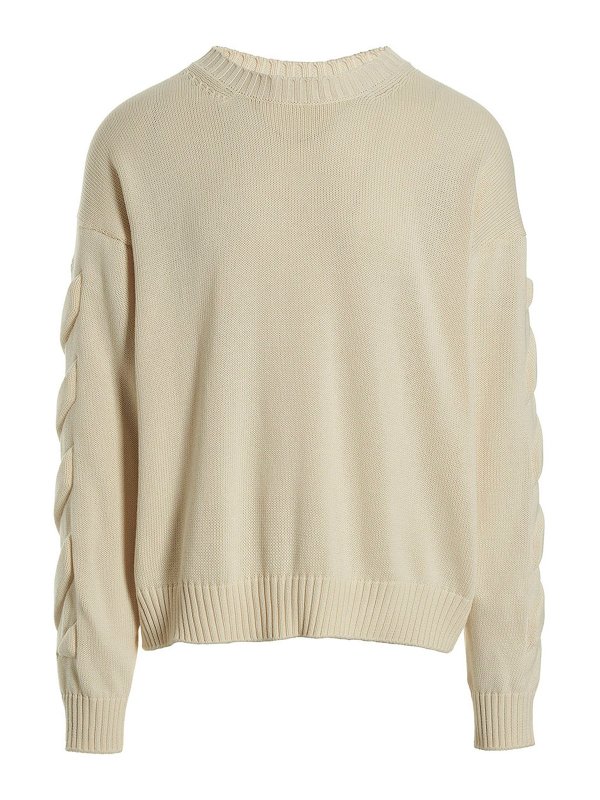 OFF-WHITE: クルーネック - クルーネック - ベージュ