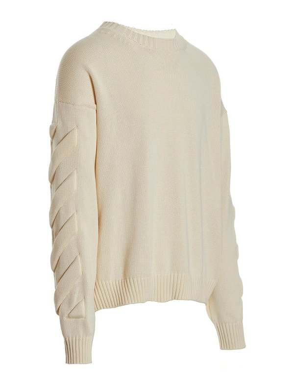 OFF-WHITE: クルーネック online - クルーネック - ベージュ
