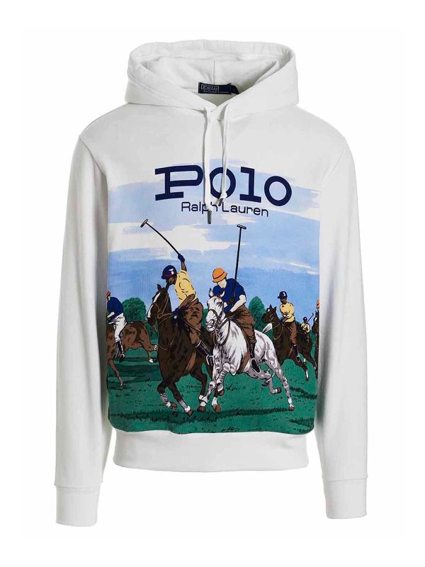 POLO RALPH LAUREN: Sudaderas y suéteres - Sudadera - Blanco