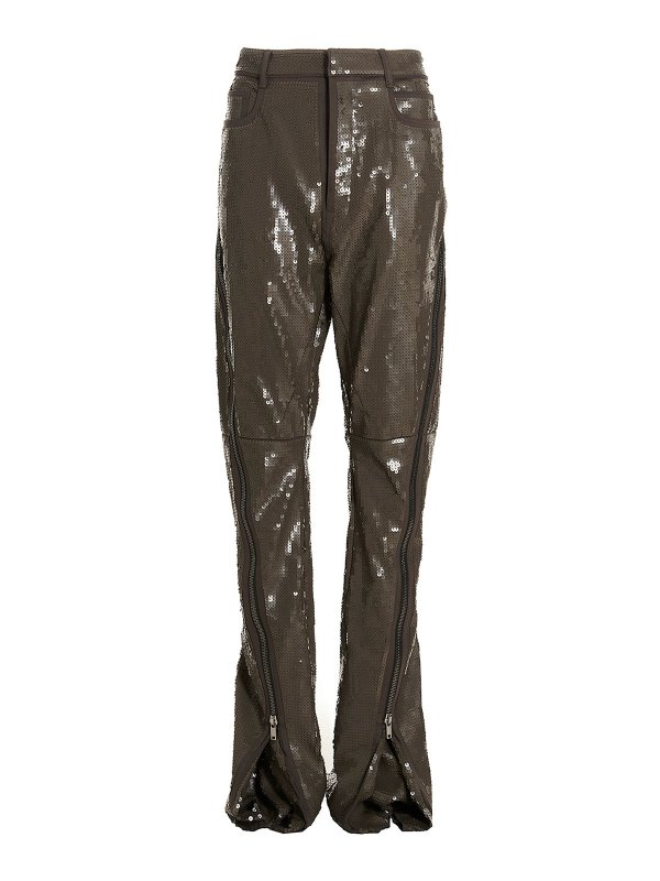 RICK OWENS: カジュアルトラウザー - カジュアルパンツ - グレー