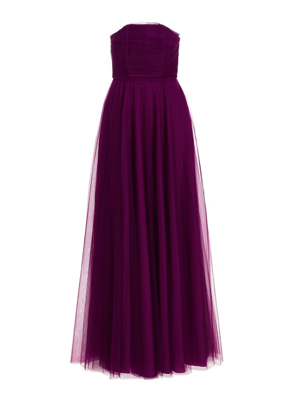 19:13 DRESSCODE: evening dresses - Long tulle dress with pleated skirt