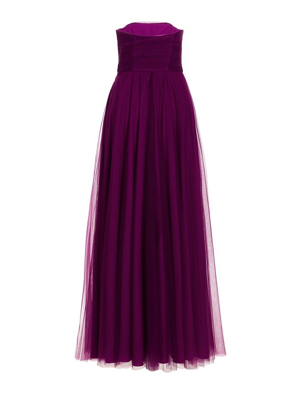 19:13 DRESSCODE: evening dresses online - Long tulle dress with pleated skirt