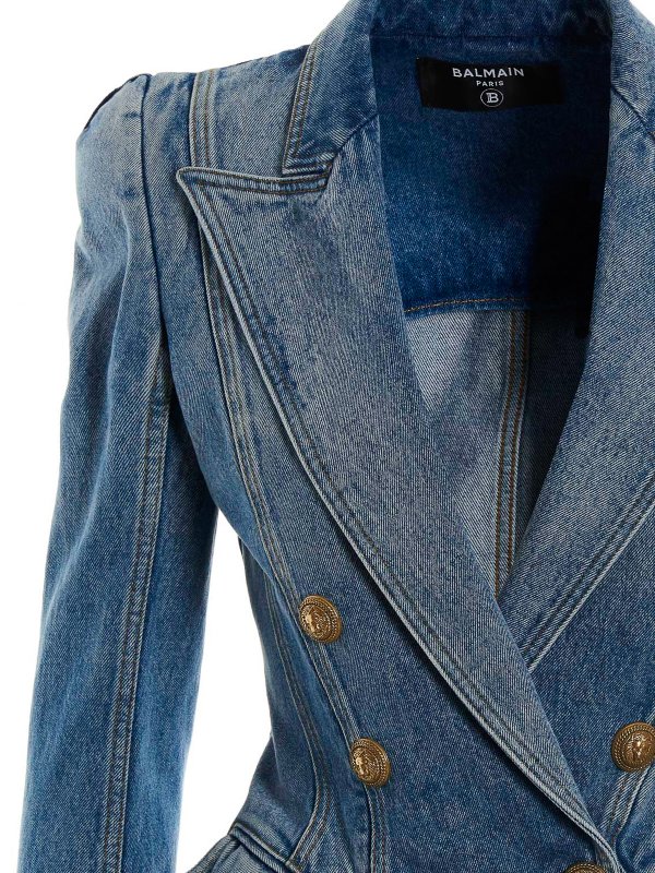 iKRIX Balmain: デニムジャケット - デニムジャケット - ライトブルー