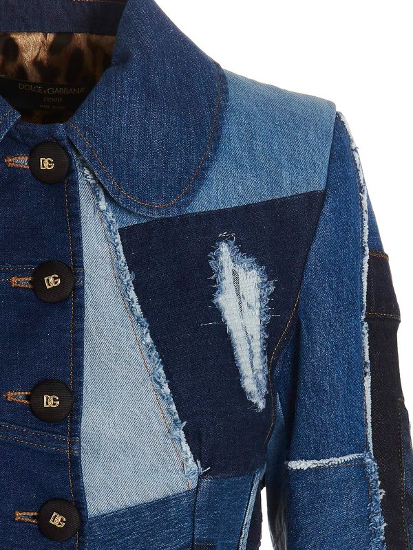iKRIX DOLCE & GABBANA: giacche denim - Giacca in denim patchwork